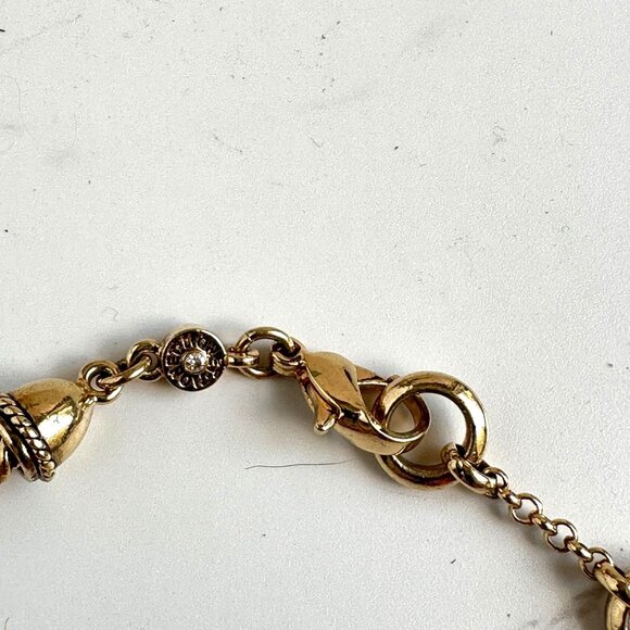 Vintage Monet Twisted Rope Gold-Tone Chain Necklace with Secure Clasp & Hallmark - Picture 7 of 7